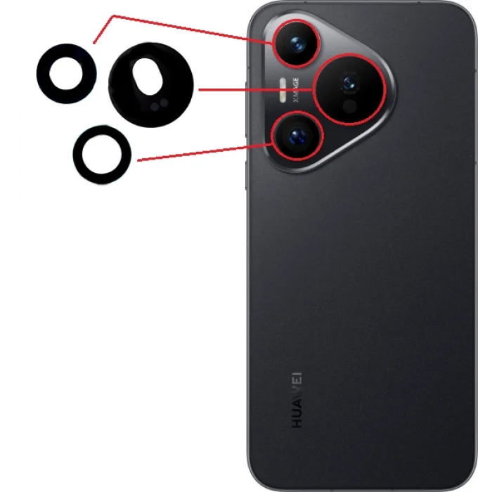 Huawei Pura 70 (ADY-LX9) Kamera Camı