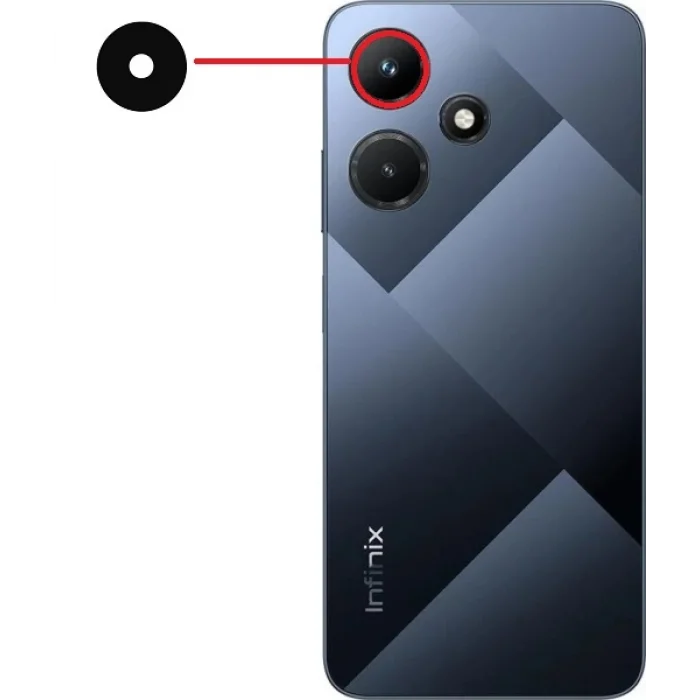 infinix Hot 30i (X669C) Kamera Camı Üst