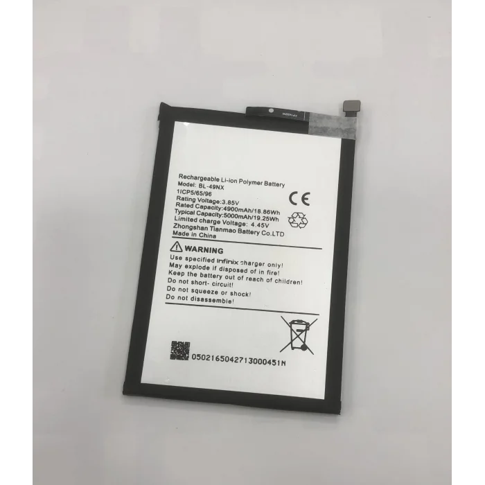 infinix Smart 10 Batarya 5000 mAh