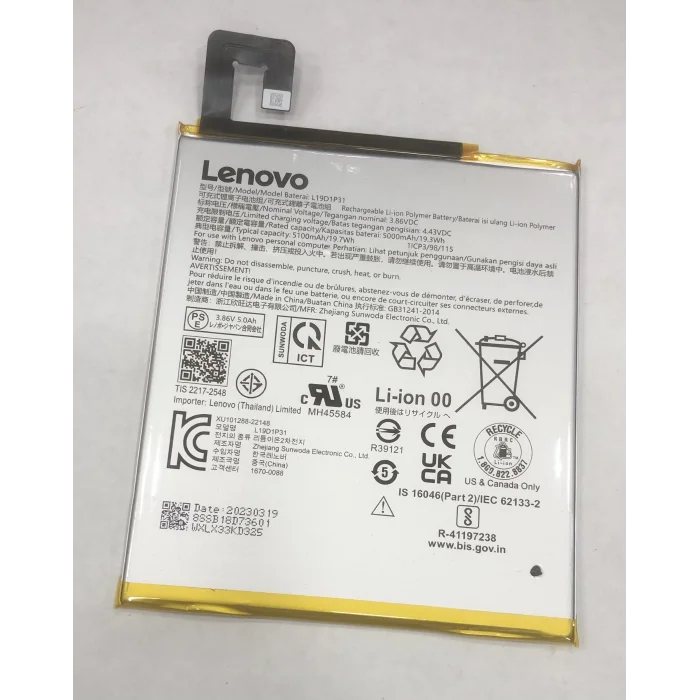 Lenovo TB-8505F Tab M8 HD Batarya (5100 mAh)
