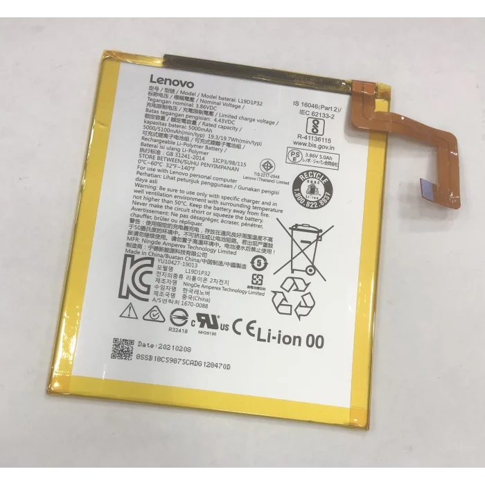 Lenovo X306F Tab M10 HD Batarya (5000 mAh)