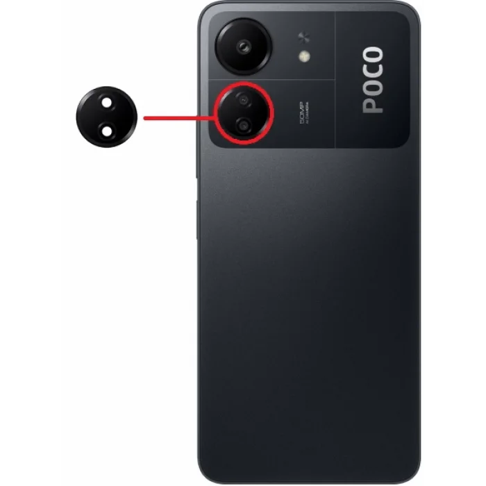 Poco C65 Kamera Camı Alt