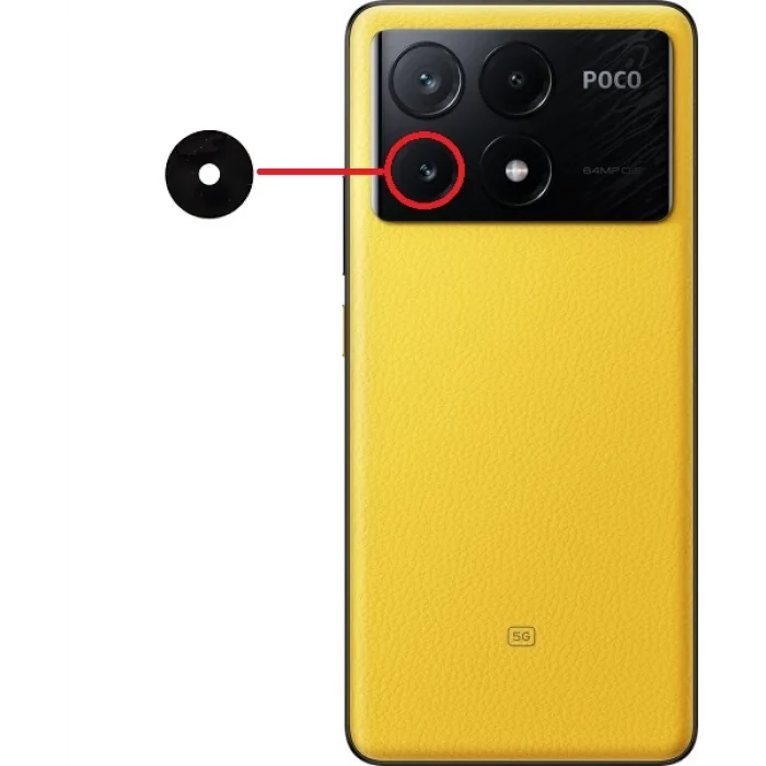 Poco X6 Pro Kamera Camı Alt
