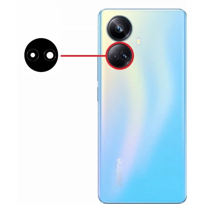 Realme 10 Pro Plus (RMX3686) Kamera Camı Alt