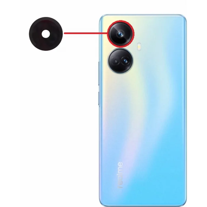 Realme 10 Pro Plus (RMX3686) Kamera Camı Üst