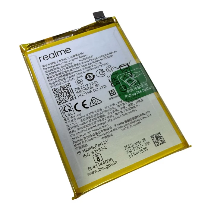 Realme 10 (RMX3630) Batarya 5000 mAh Orjinal Servis