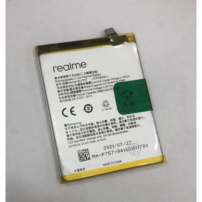 Realme 6 (RMX2001) Batarya 4300 mAh
