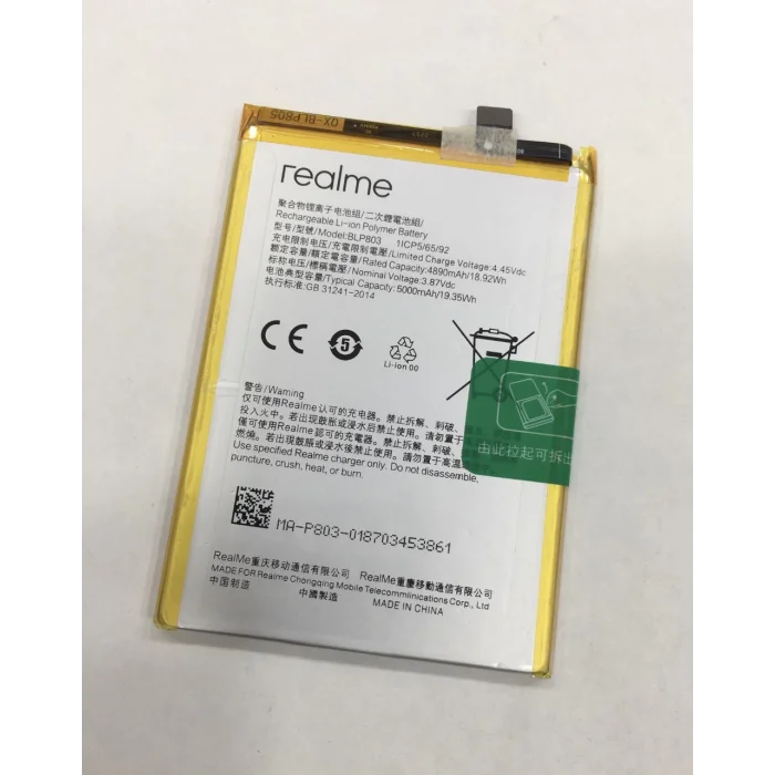 Realme 7i (RMX2103) Batarya 5000 mAh