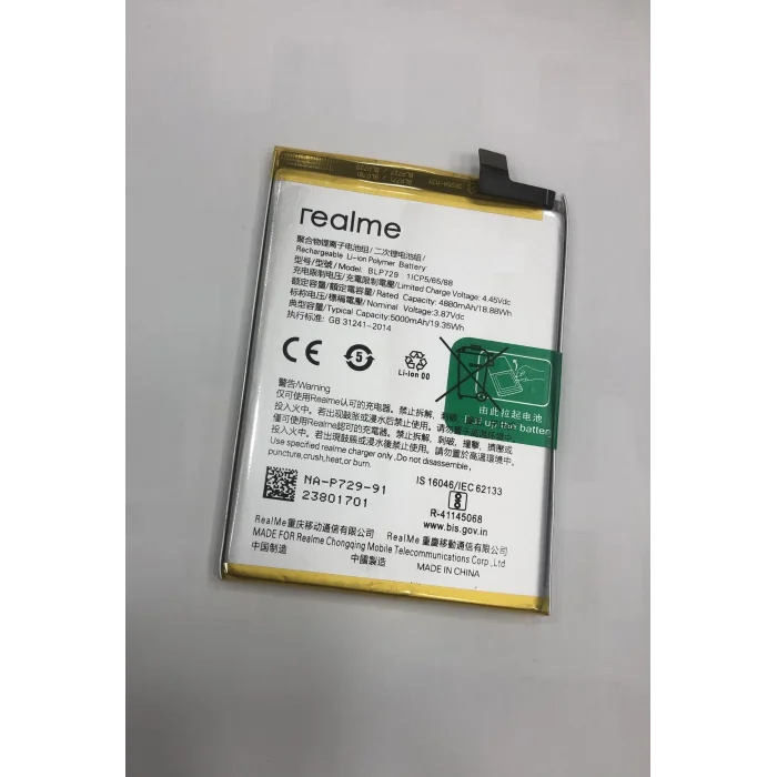 Realme C20 (RMX3063) Batarya 5000 mAh