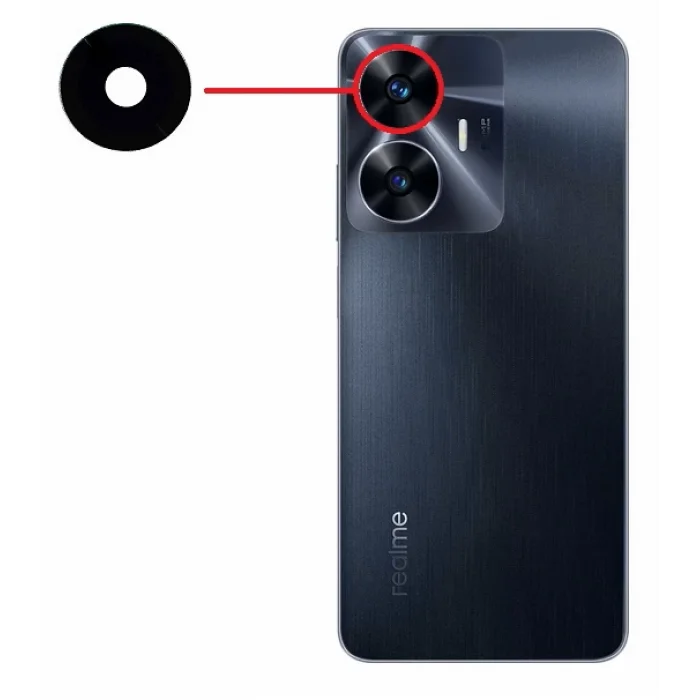 Realme C55 Kamera Camı Üst