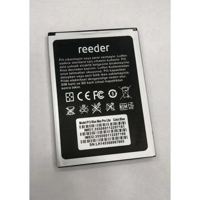 Reeder P13 Blue Max Pro Lite Batarya