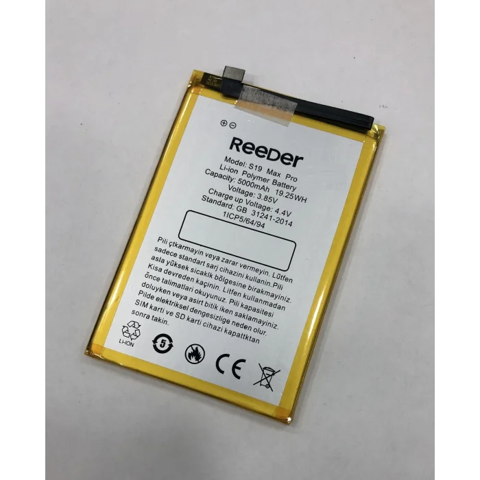 Reeder S19 Max Pro Batarya (5000 mAh)