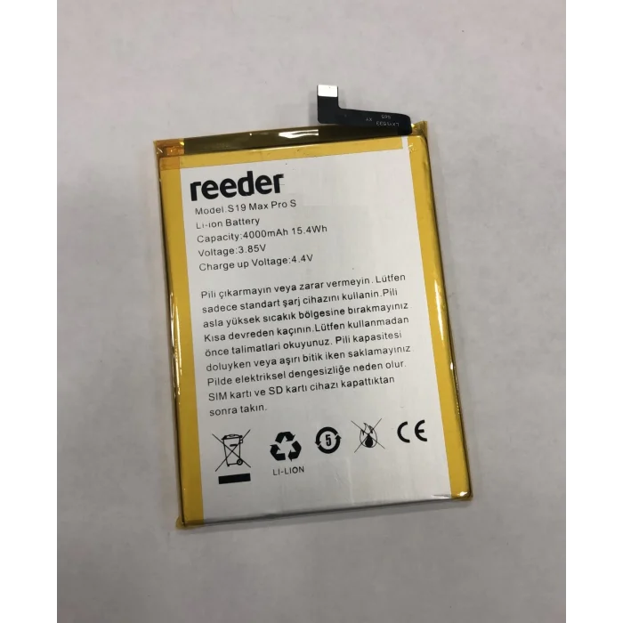 Reeder S19 Max Pro S Batarya (4000 mAh)