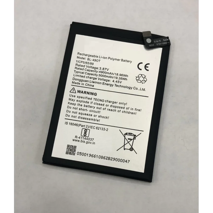 Tecno Spark 20 Pro Plus (KJ7) Batarya 5000 mAh