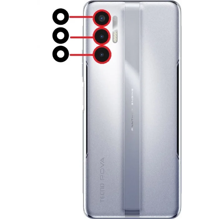 Tecno Pova 3 (LF7n) Kamera Camı