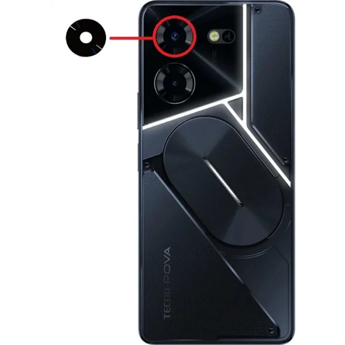 Tecno Pova 5 Pro Kamera Camı Üst