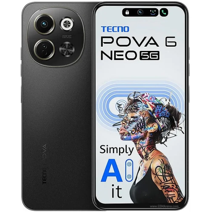 Tecno Pova 6 Neo 5G Lcd Ekran + Dokunmatik Full