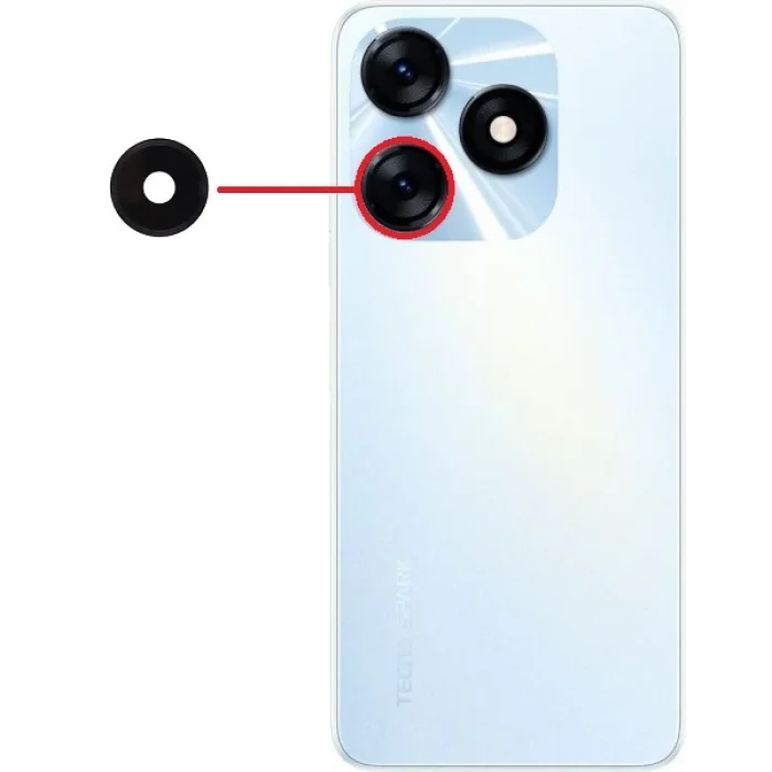 Tecno Spark 10 (KI5q) Kamera Camı Alt