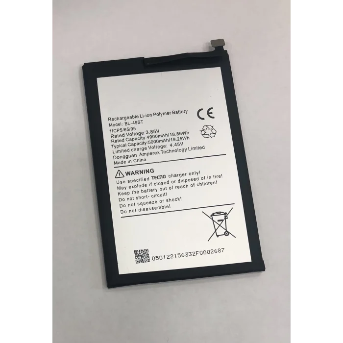 Tecno Spark 20 (KJ5n) Batarya 5000 mAh