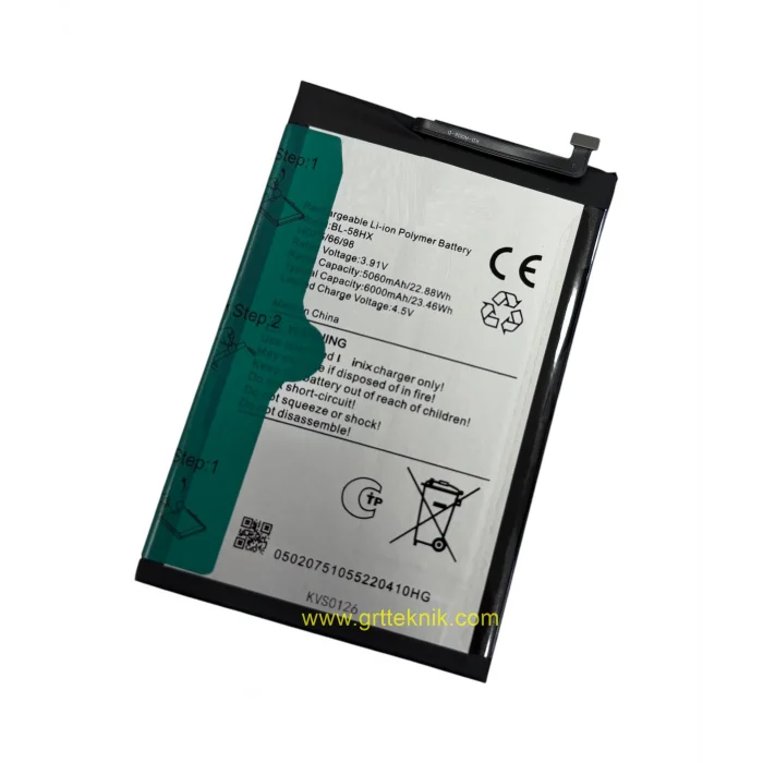 Tecno Spark 50 5G (KN8) Batarya 6000 mAh