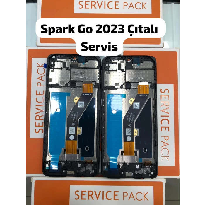 Tecno Spark Go 2023 Lcd Ekran + Dokunmatik Çıtalı Orjinal