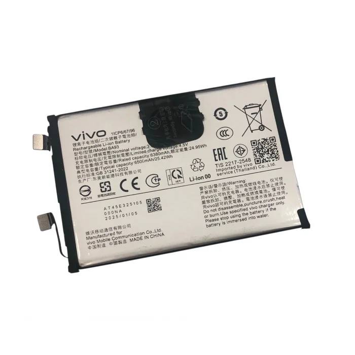 Vivo BA93 Batarya 6500 mAh Orjinal Çıkma