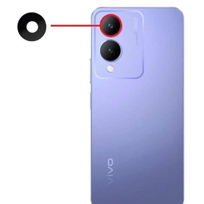 Vivo Y17s Kamera Camı Üst