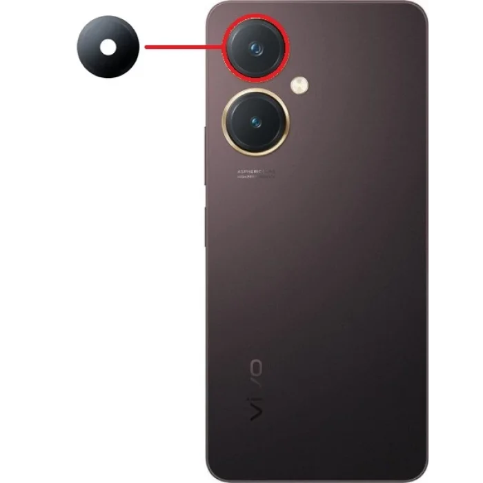 Vivo Y27 Kamera Camı Üst