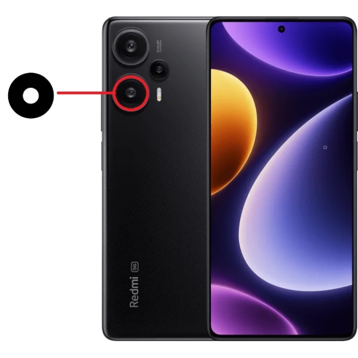 Xiaomi Redmi Note 12 Turbo Kamera Camı Alt