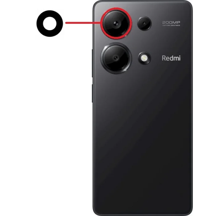 Xiaomi Redmi Note 13 Pro 4G Kamera Camı Üst