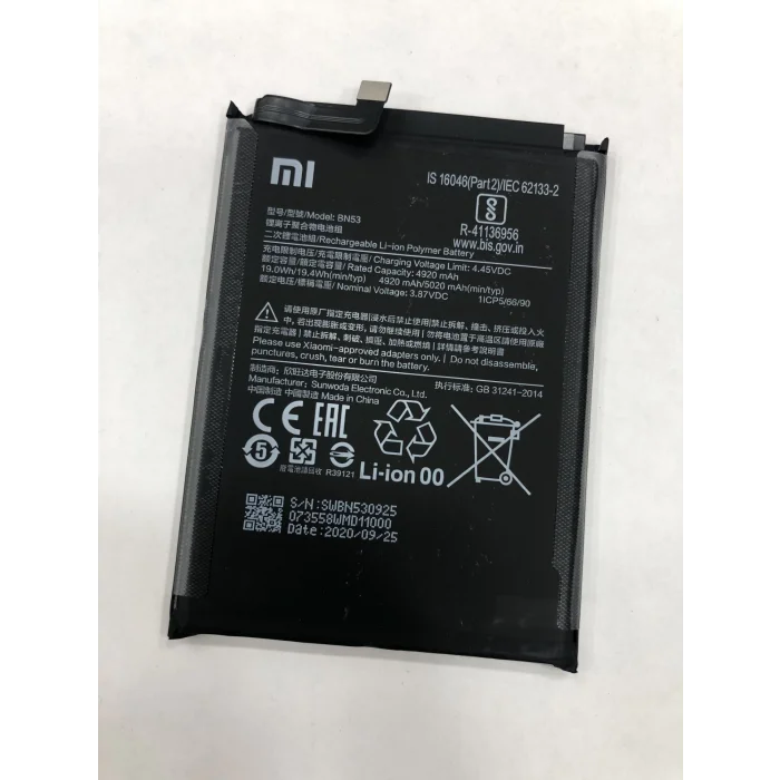 Xiaomi Redmi Note 10 Pro Batarya (5020 mAh) BN53