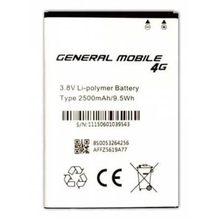 General Mobile 4G Android One Batarya (2500 mAh)