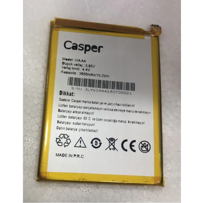 Casper Via A4 Batarya (3950 mAh)