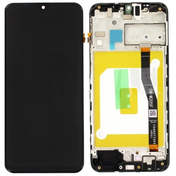 Samsung M205F/DS Galaxy M20 Lcd Ekran + Dokunmatik Çıtalı Orjinal