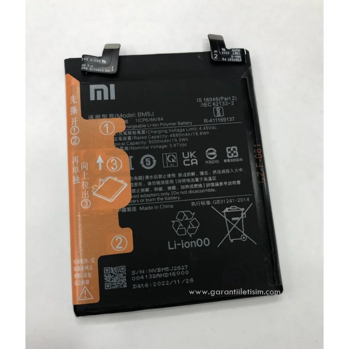 Xiaomi 12T Pro Batarya (5000 mAh)