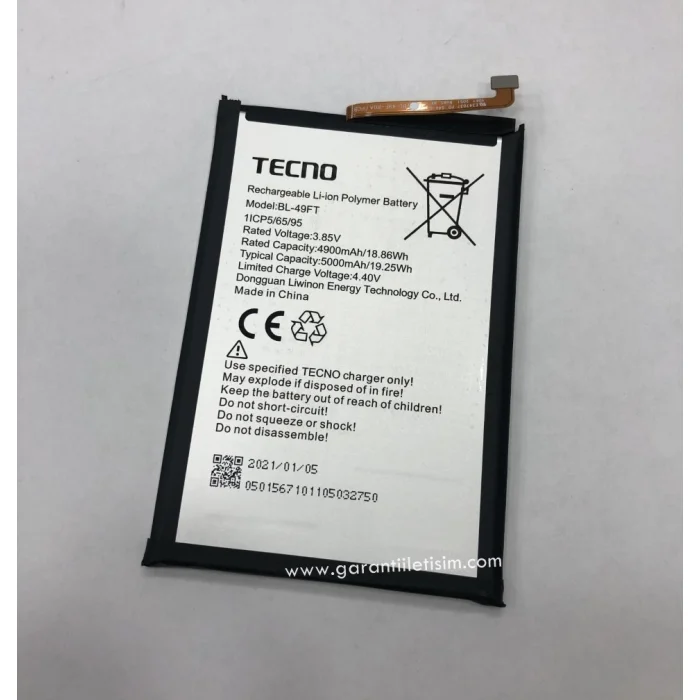 Tecno Spark 5 Pro Batarya (5000 mAh)