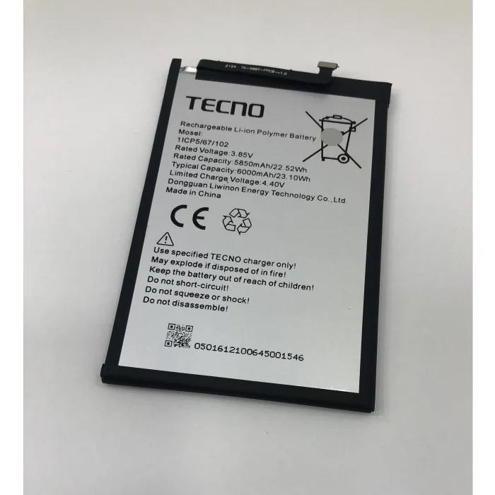 Tecno Pouvoir 4 Pro Batarya (6000 mAh)