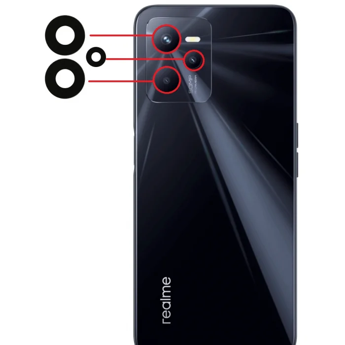 Realme C35 Kamera Camı