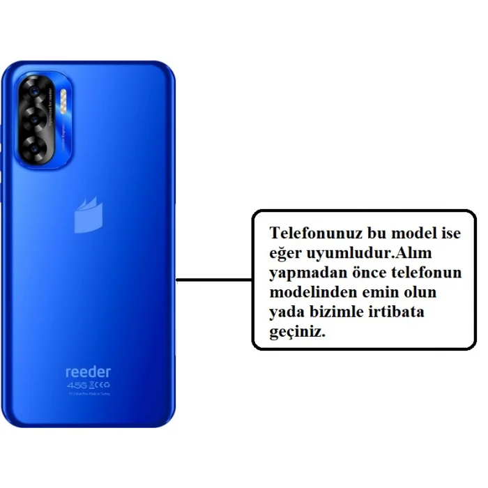 Reeder P13 Blue Max L 2022 Ekran Çıtası Orjinal Çıkma