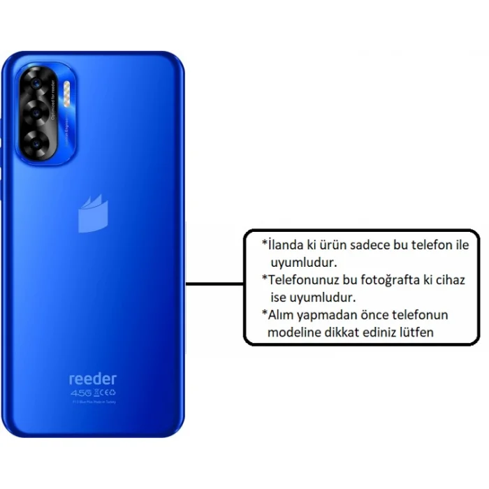 Reeder P13 Blue Max L 2022 Şarj Soketi + Mikrofon Full