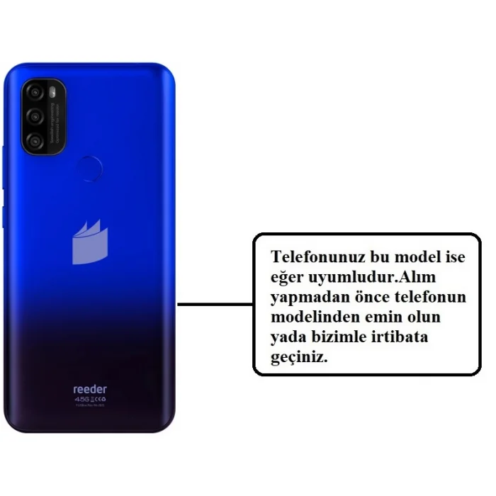 Reeder P13 Blue Max Pro 2021 Ekran Çıtası Orjinal Çıkma