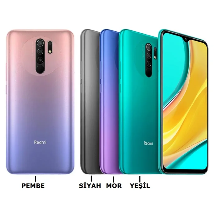 Xiaomi Redmi 9 Kasa Arka Kapak Pil Kapağı