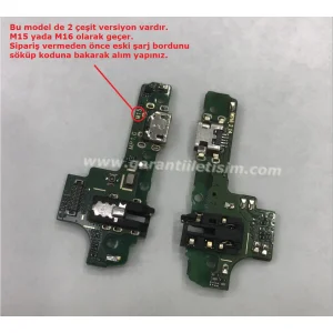 Samsung A107F Galaxy A10S Şarj Soketi Bordu Full (M15)