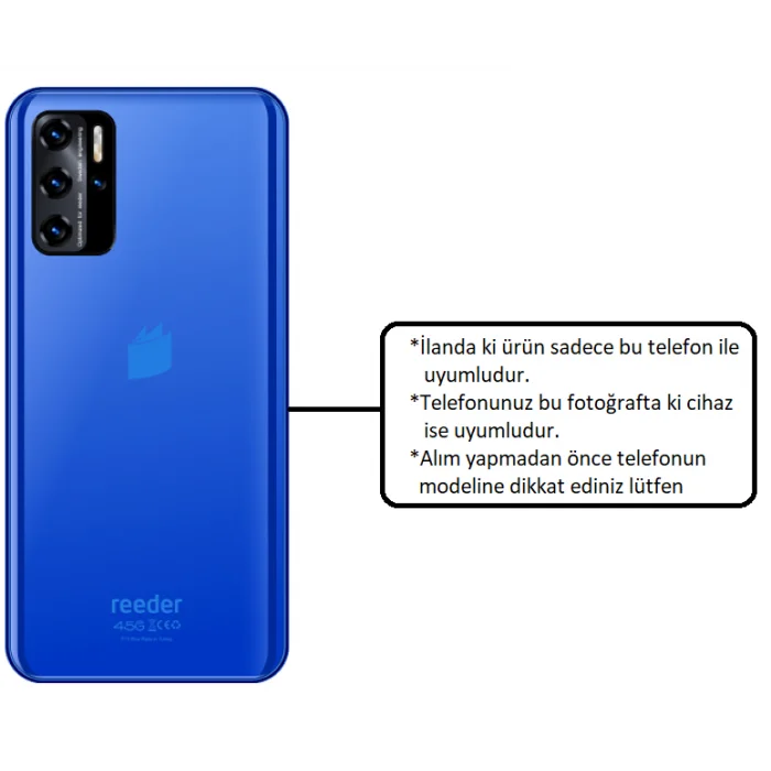 Reeder P13 Blue 2021 Şarj Soketi + Mikrofon Full