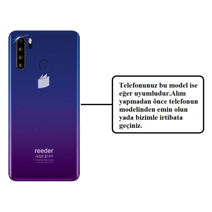 Reeder P13 Blue Max Lcd Ekran + Dokunmatik Orjinal Çıkma