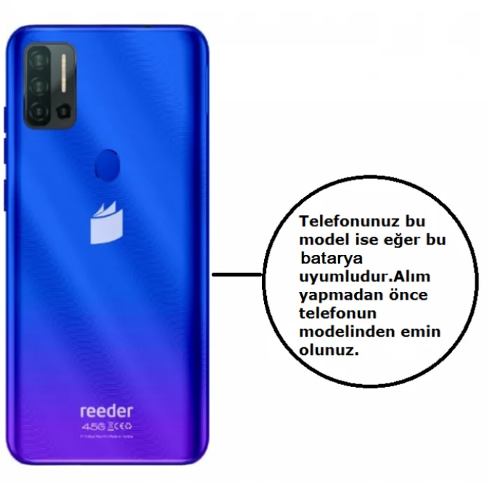 Reeder P13 Blue Max Pro Batarya (4780 mAh)