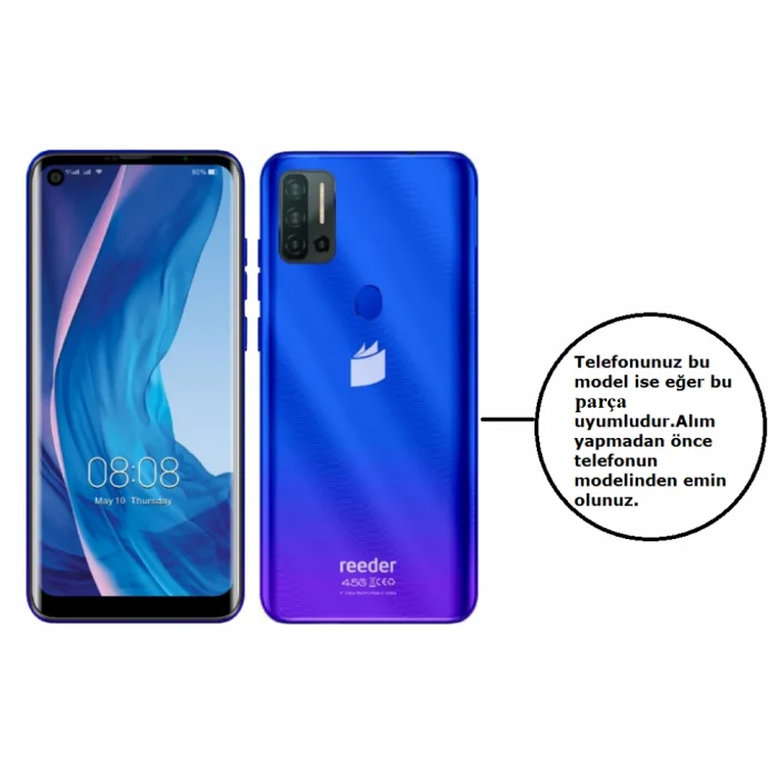 Reeder P13 Blue Max Pro Şarj Soketi + Mikrofon Full