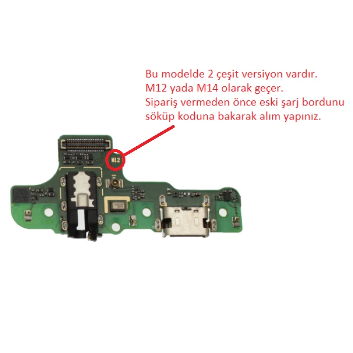 Samsung A207F Galaxy A20S Şarj Soketi Bordu Full (M12) Orjinal