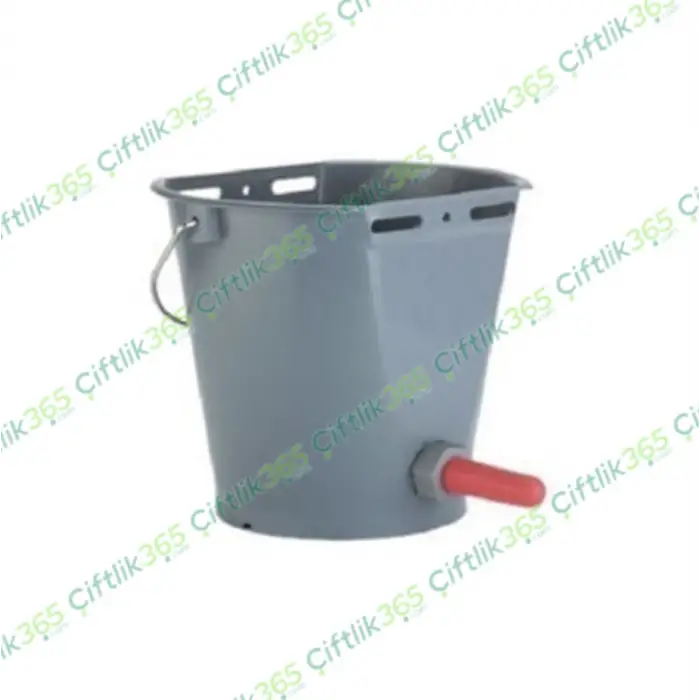 TEK EMZİKLİ BUZAĞI SÜT EMZİRME KOVASI - 10 L