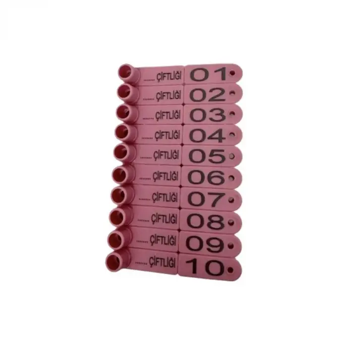 PEMBE PARMAK KÜPE (FRY TAG) KUZU KULAK KÜPESİ